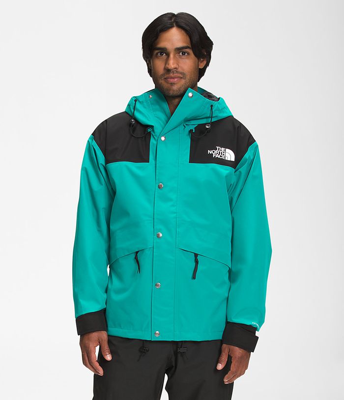 Chubasquero The North Face Hombre Retro 1986 Futurelight™ Mountain - Colombia FSOGUZ368 - Verde/Negras